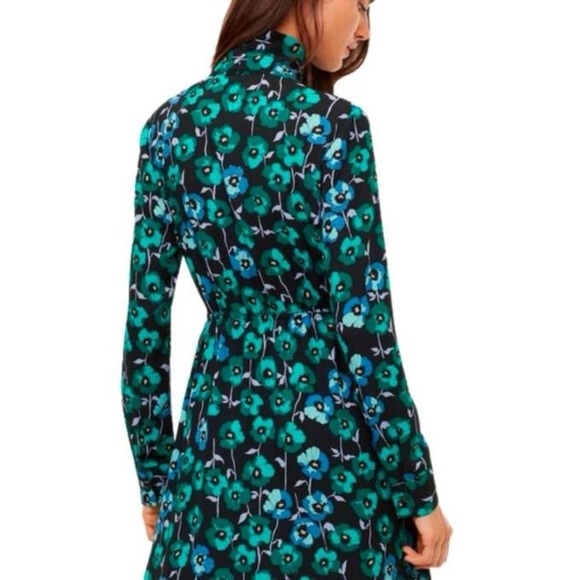 Aritzia Sunday Best Veronica  Floral Print Retro Long Sleeve Mini Dress - Picture 4 of 10